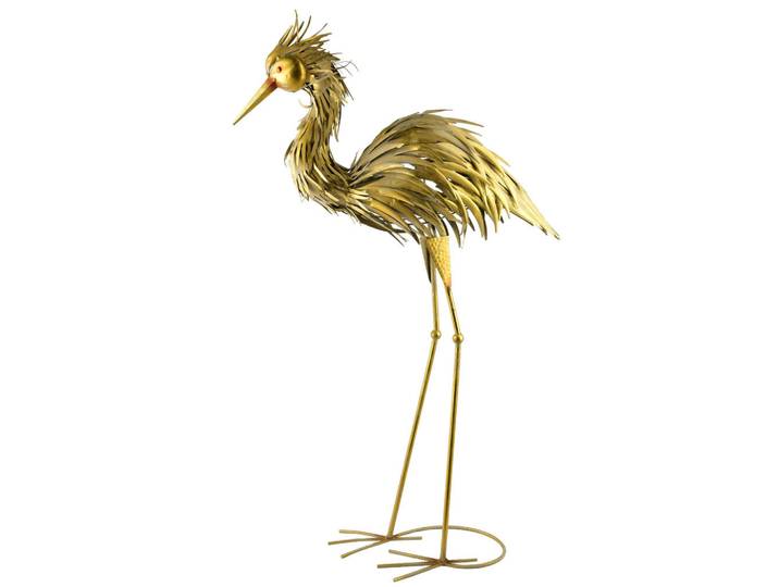 Mondex Figur Cedric 60/20/95cm Grün Metall, Goldfarben, 60x25x65 cm, Dekoration, Dekofiguren & Skulpturen, Dekoobjekte