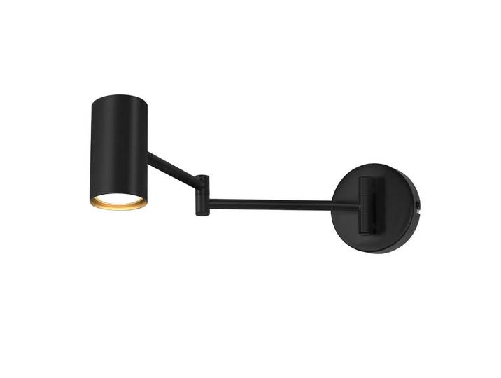 ZMH Wandleuchte Circuit 10/10/50 cm, Schwarz, Metall, Gu10, 10x50x10 cm, Lampen & Leuchten, Innenbeleuchtung, Wandleuchten