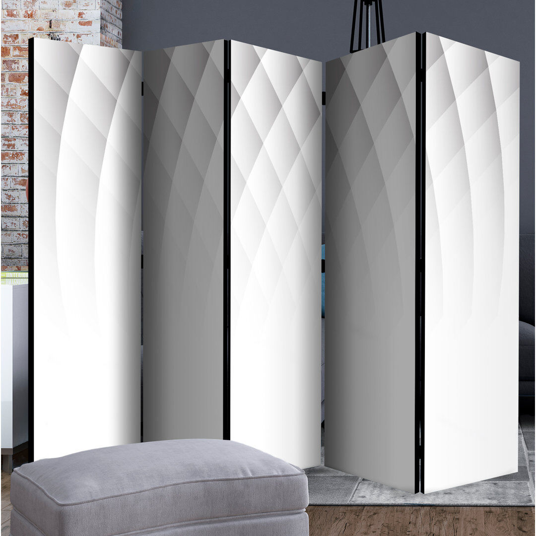 Ebern Designs 172 cm H Folding Room Divider White 172cm H X 225cm W X 3cm D