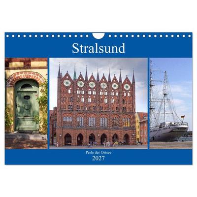 Stralsund - Perle der Ostsee (Wandkalender 2027 DIN A4 quer), CALVENDO Monatskalender