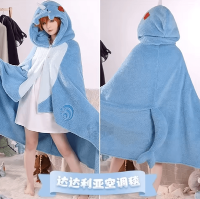 Inspire Curations Zhongli Genshin Impact Wearable Hooded Cloak Blanket zz 12 100x160cm(39x63inch)