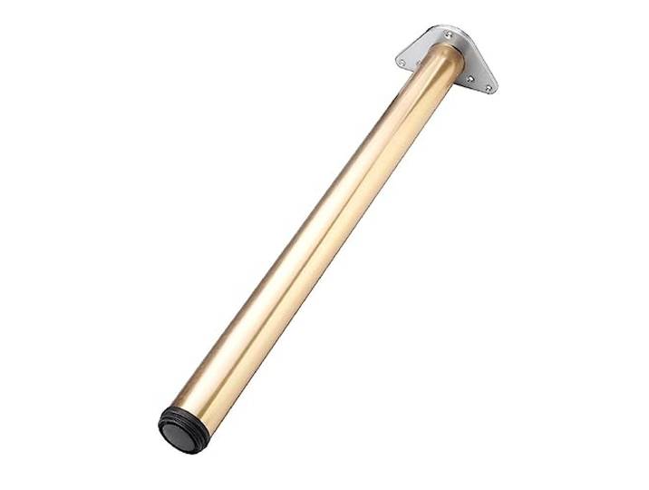 JGHITROME Möbelbeine, Möbelstützfüße, 1 x verstellbares Tischbein, Möbelbein aus Aluminiumlegierung, Arbeitsplattenstütztischbein, mit Schutzsockel (H: 85 cm)