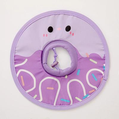 Uplift Essentials Waterproof Soft Elizabethan Recovery Collar Pillow violet xs