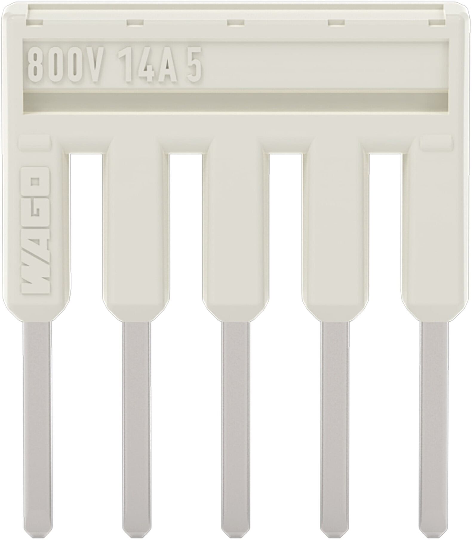 WAGO Kammbrücker 5fach lichtgrau 2000-405)