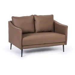 Sofa PATTY, 2 Sitzflächen, braun