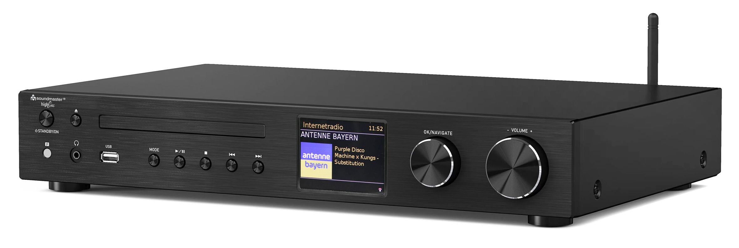 Soundmaster ICD4350SW CD Player DAB+, FM Radio (Schwarz)