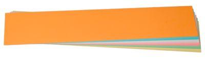 Moderationskarten, Titelstreifen, 95 x 450 mm, 100 Stück, farbsortiert