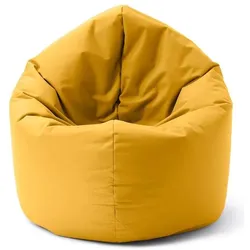 Lumaland, Sitzsack, Runder Sitzsack 2 in 1, 300 l Polyester (PES), Gelb