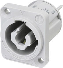 Neutrik Nac3mpxxb - Powercon-Einbaustecker Grau