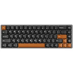 Akko TASTATUR WRL MOD68-HE/02N-02H-00T-02E-02Q-02K (US, Kabelgebunden, Kabellos), Tastatur, Grau, Schwarz, Braun