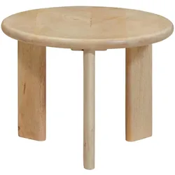 vidaXL, Couchtisch + Beistelltisch, Gadora (Massives Mangoholz mit Bleich-Oberfläche) (54 x 40 cm)