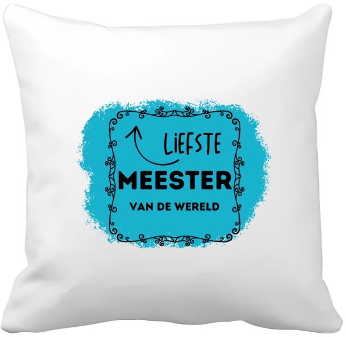 Akyol Kussenhoes Liefste Meester van de Wereld - 40 x 40 cm
