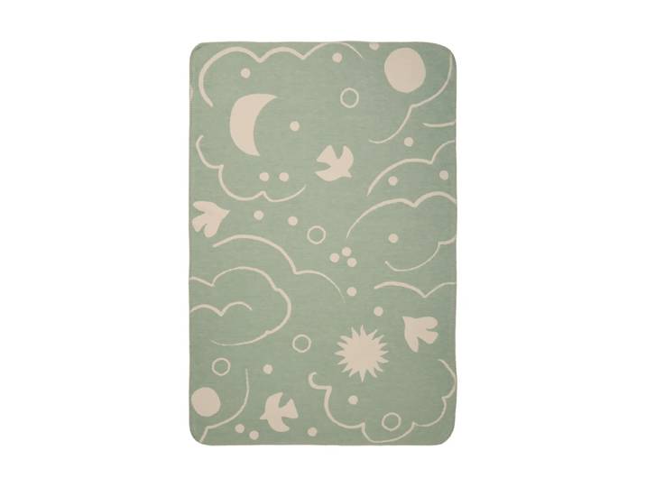 Ferm Living Plaid Skye Tea green-parchment, 80x120 cm