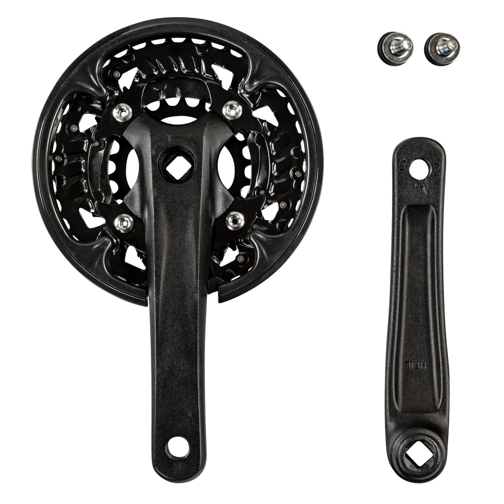 Wheeltop TCXC2E-HF1 Z802 / Z810 / X700 Kurbel 3-fach 40-30-22 Zähne 170 mm Vierkant Kurbelgarnitur Tretkurbel Fahrradkurbel Kettenradgarnitur Trekking Bike