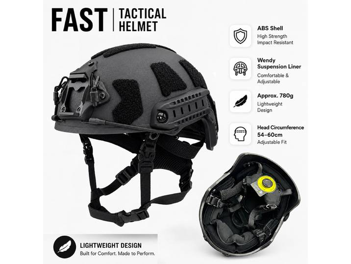 Casque tactique FAST MH Airsoft en plastique ABS, casque pour activités de plein air, protection, entraînement, sécurité, contrôle des émeutes