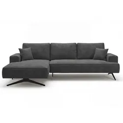 ECKSOFA Leto Anthrazit Links