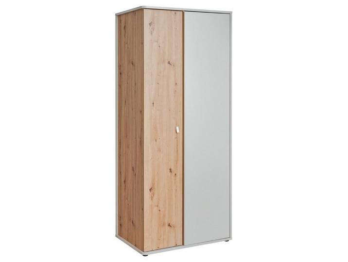 JVmoebel Kleiderschrank Exklusiver Holzschrank in Grau – modernes Design und Funktionalität (1-St) Made in Europa