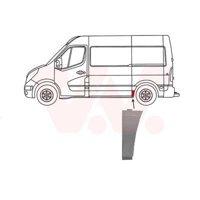 VAN WEZEL Seitenwand 3396141 vor der Achse