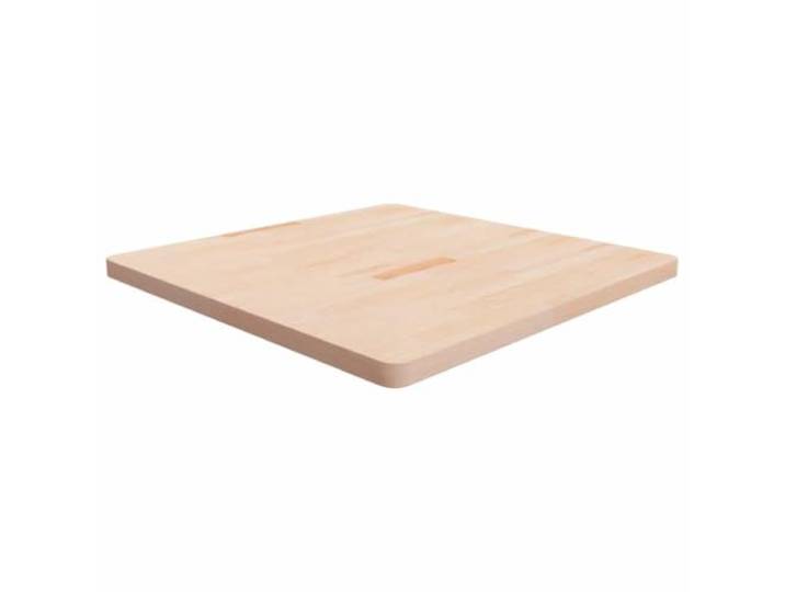 PTUGUOF Tischplatte Quadratisch 90x90x4 cm Eichenholz Unbehandelt Massivholz, Rustikales Design, Für Couchtisch, Beistelltisch, Bartisch, Konsolentisch