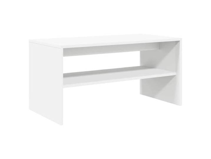 KUPTYERFG TV-Schrank Weiß 60x40x40 cm Holzwerkstoff Couchtisch Kompaktes Lowboard für Wohnzimmer und Schlafzimmer, flexibel als Beistelltisch nutzbar mit praktischem Ablagefach.
