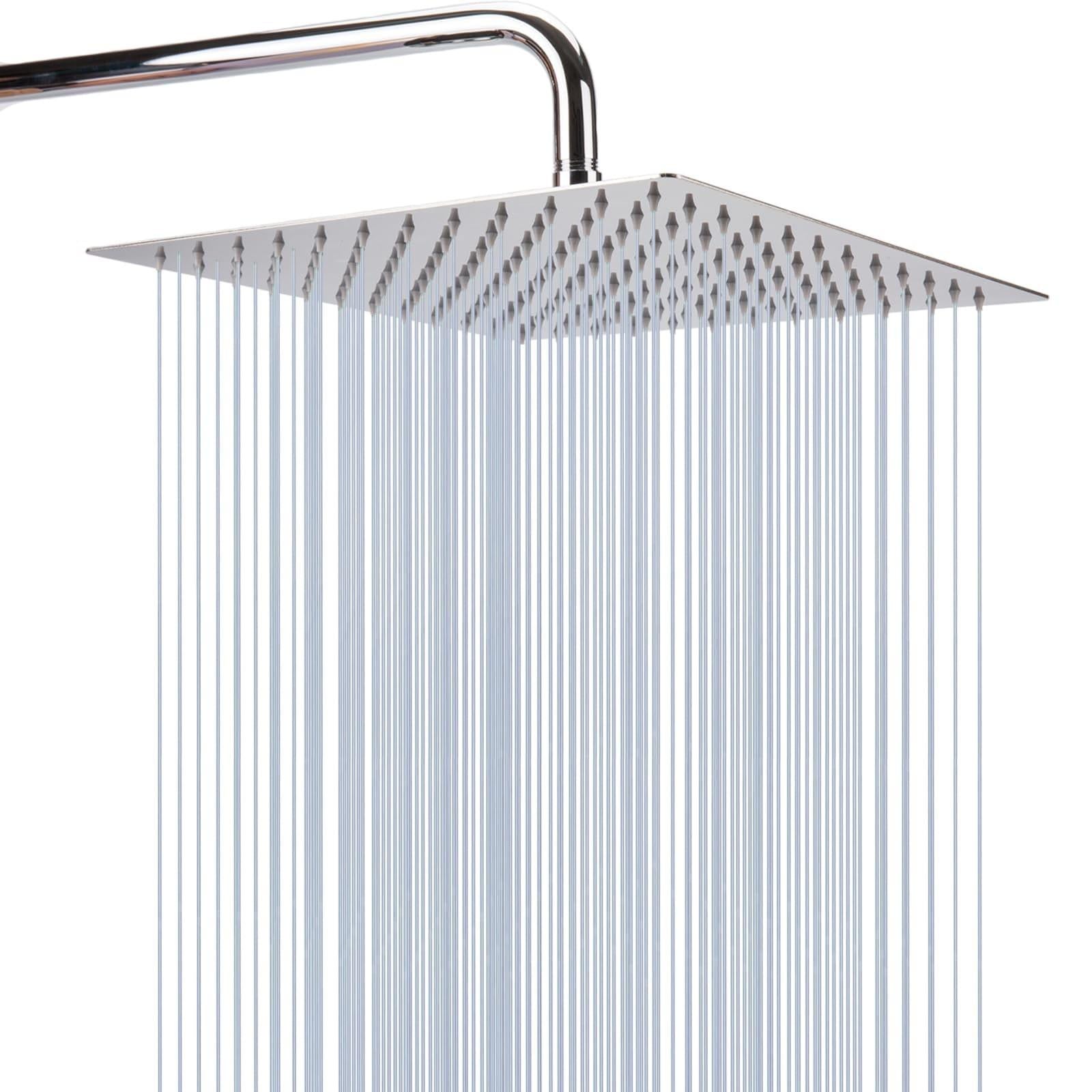 Merkloze RVS regendouchekop met hoge druk, 10 inch