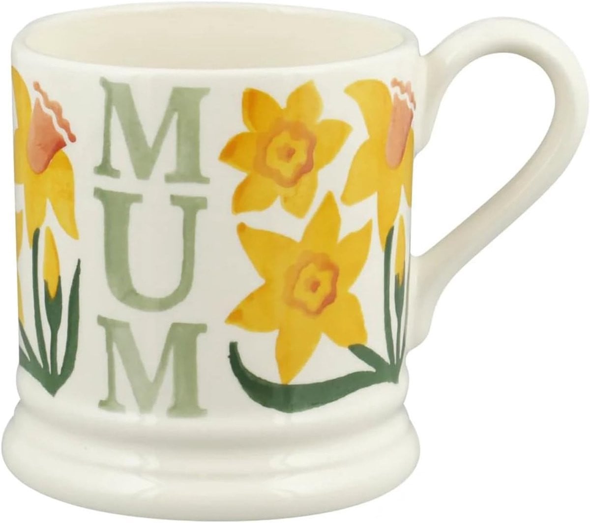 Grote Keramische Mok met Narcis Bloemenprint