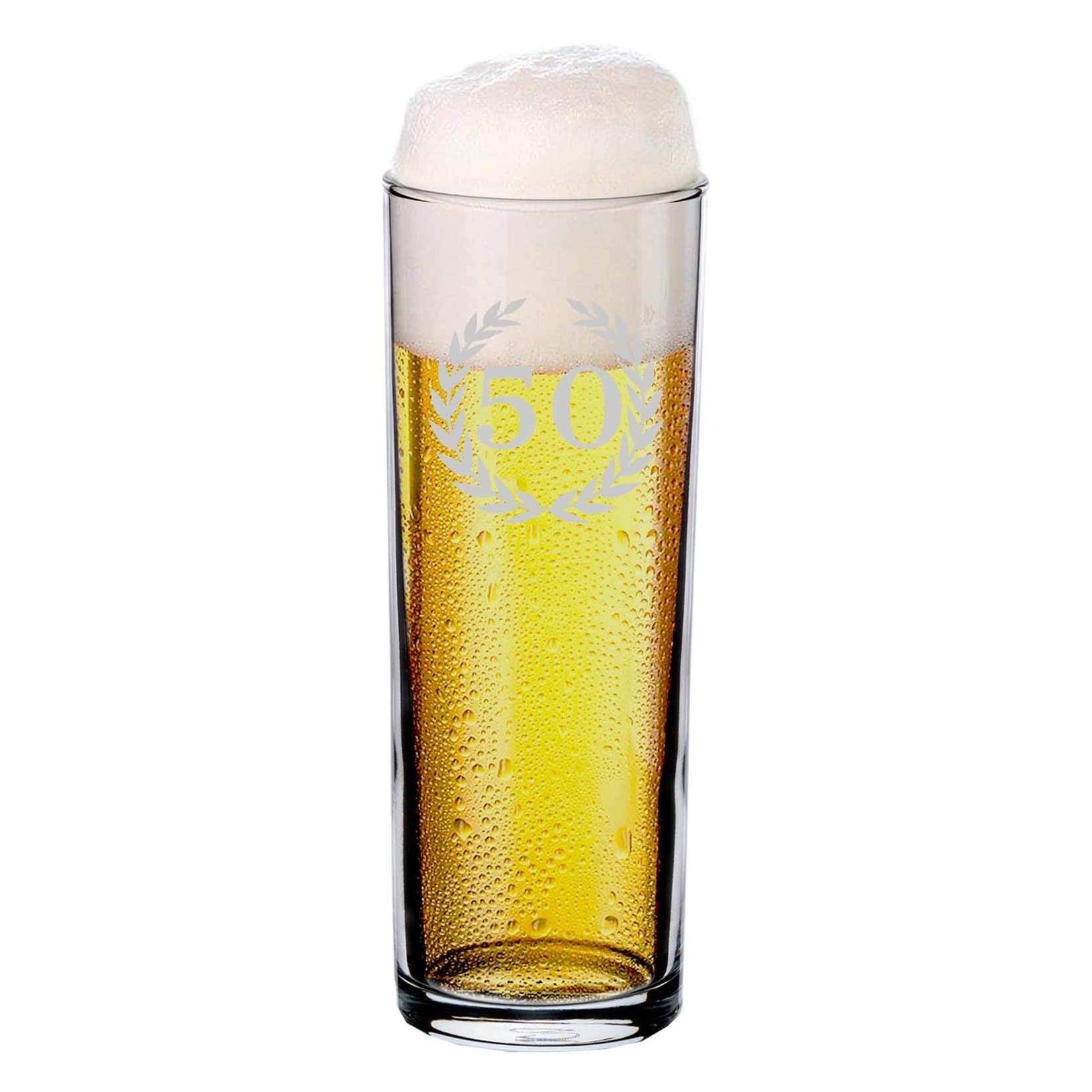 LUXENTU Kölschglas Kölner Stange mit Gravur 50. Jubiläum 0,2 Liter