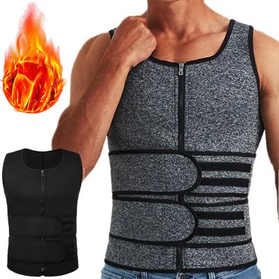 Multisell Products Hub Men Sauna Sweat Vest Compression Waist Trainer For Gym Workouts Core Support And Training Performance black m