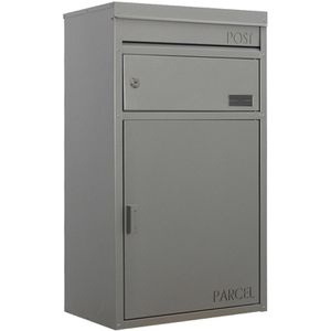 SafePost Paketbriefkasten 900252 ScanPro 45, 39,5 x 69 x 25cm, silber