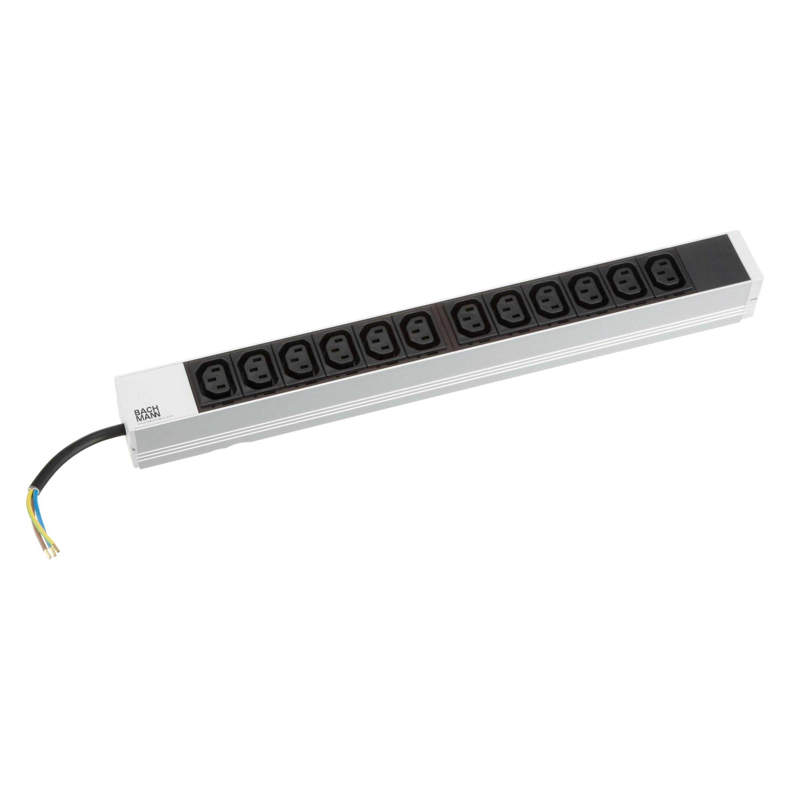 Bachmann IT PDU 19" System (12x, IEC 60906-1, 2 m) (333.830)