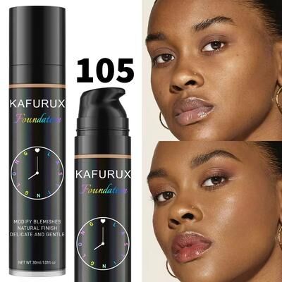 Inspired Finds 8 Color Liquid Foundation Waterproof Korean Makeup Base With Full Coverage Concealer 105