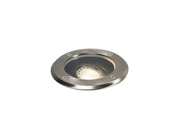 Qazqa delux - Spot encastrable de sol - 1 lumière - Ø 130 mm - Acier - Moderne - éclairage extérieur