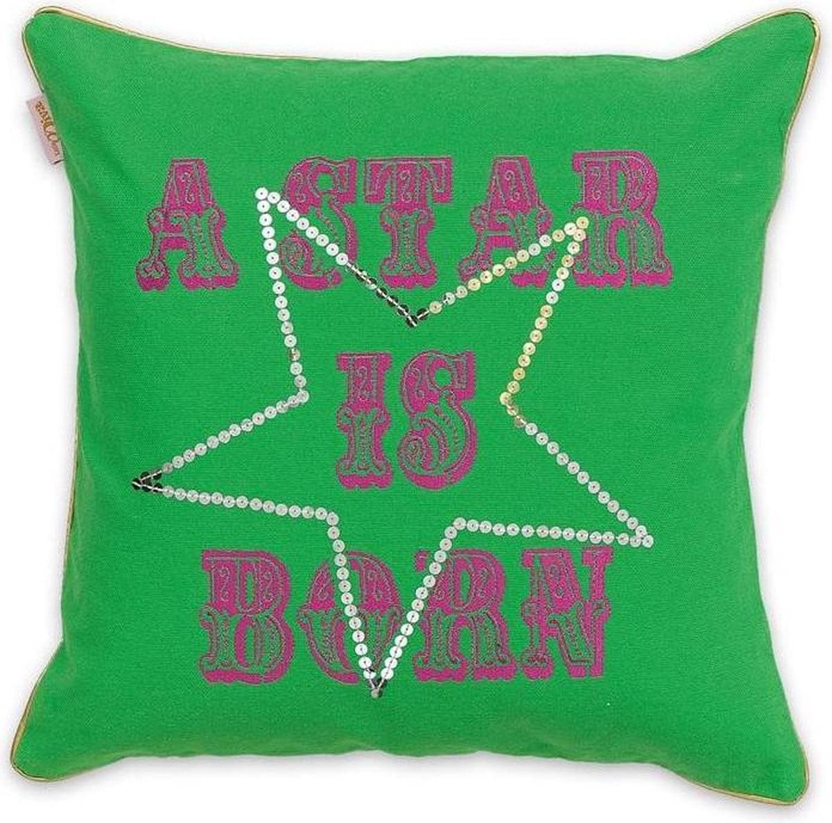 Little Diva Star Sierkussen - Green - 45 x 45 cm