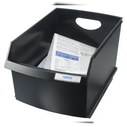 HAN Papierkorb LOGO DRIVE, 25 Liter, schwarz