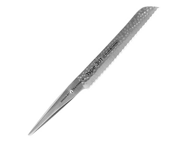 Chroma P06HM Brotmesser type301 Design by F.A. Porsche anti-stick gehämmert KLinge 21cm