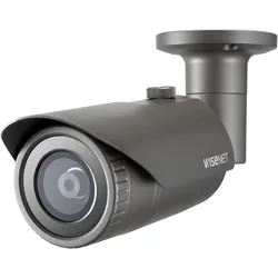 Hanwha QNO-8010R Bulletkamera out. 5MP PoE IR IK10 (2592 x 1944 Pixels), Netzwerkkamera, Grau