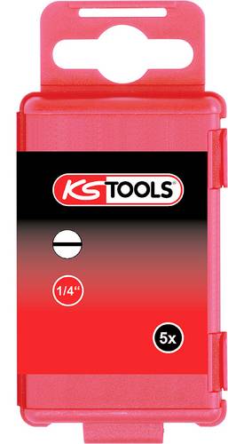 KS Tools 911.7734 Schlitz-Bit Antrieb: 1/4" (6.3 mm) Abtrieb: Schlitz 4mm