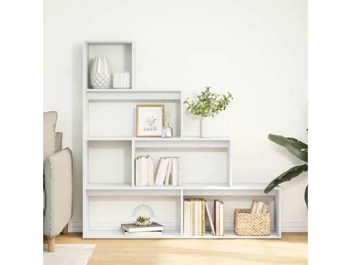 VIDAXL - Colonne pour livres Étagère séparatrice de pièce à 4 niveaux - blanc - 143 5x29x143 5cm 760300 Assemblage requis