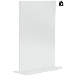 Securit® Transparenter Plakathalter A5 - Vertikal - Acryl - Beidseitig