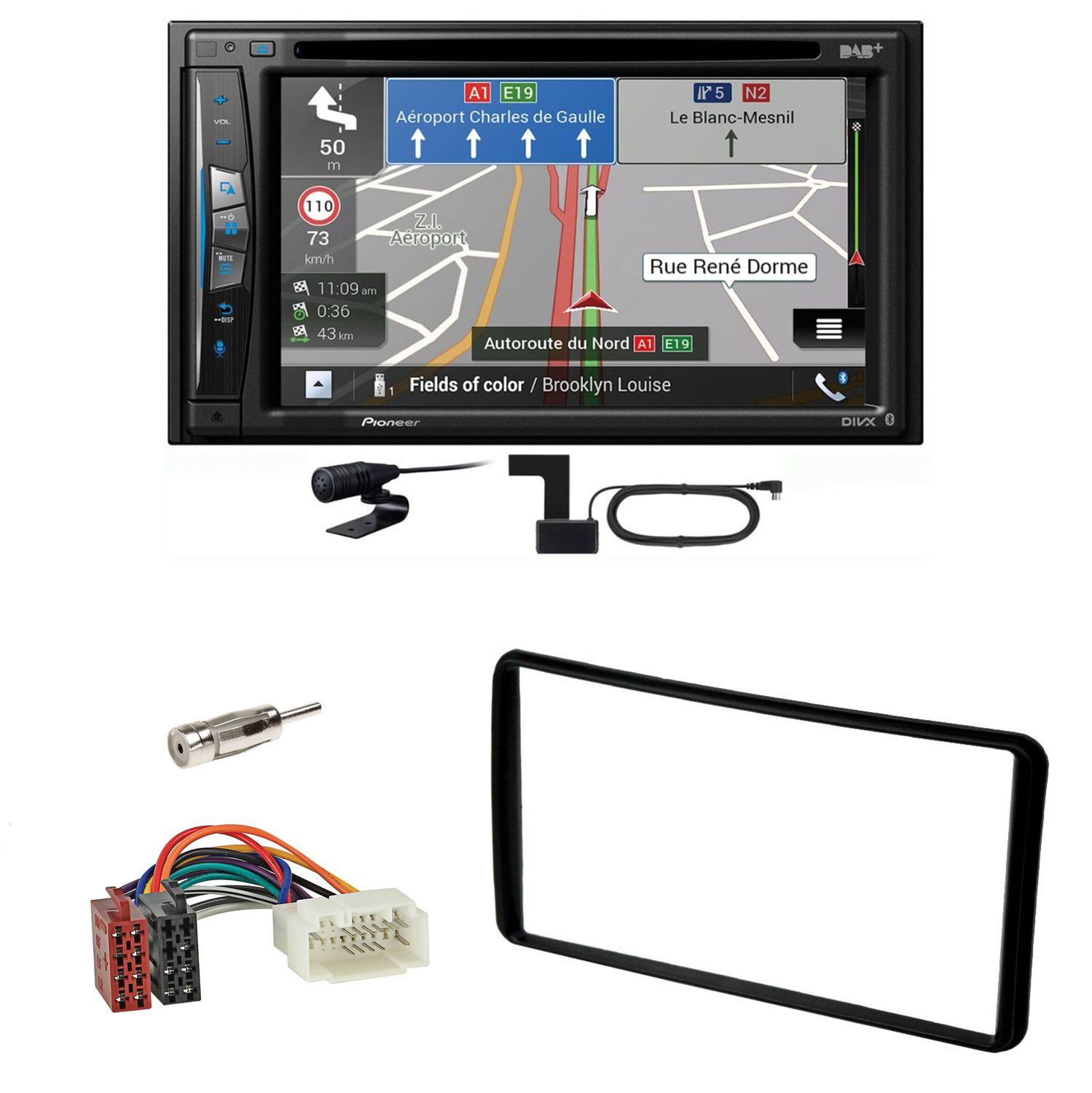 Pioneer AVIC-Z730DAB USB Navigation Bluetooth Einbauset für Suzuki Jimny FJ