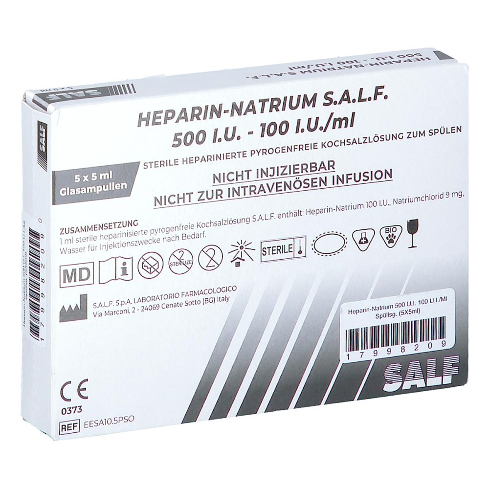 Burg Pharma GmbH Heparin-natrium 500 U.i. 100 U.i./ml Spüllsg. 17998209