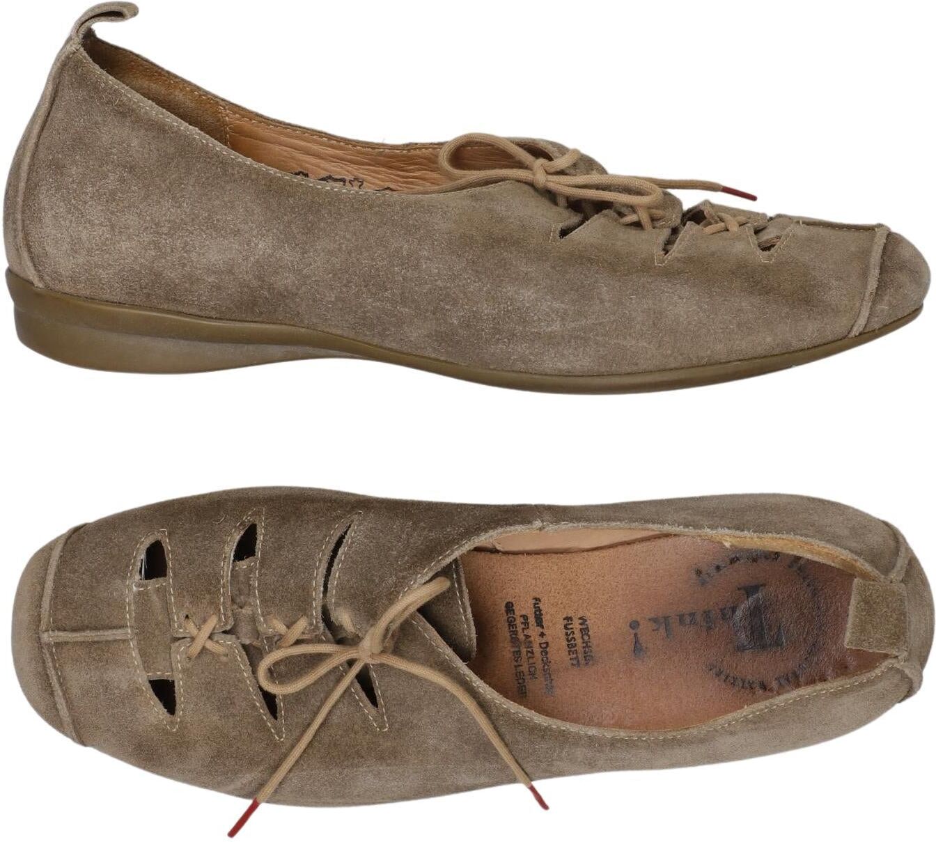 Think! Damen Halbschuh, Beige, Gr. EU 38, Leder - Second Hand