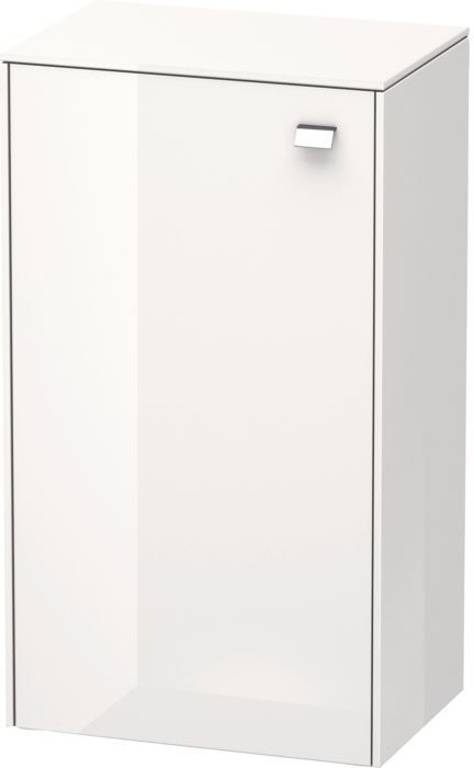 Duravit Brioso Halbhochschrank BR1340L1022 Individual, Tür links, chrom/weiß Hochglanz