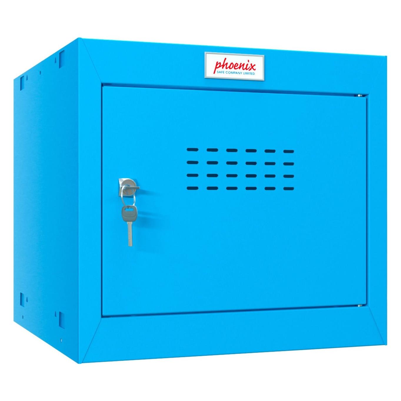 Phoenix Safe Würfelspind 44l klein Türschloss blau (44 l) (CL0344BBK)