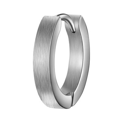 Paar Creolen TRUE REBELS "TR318", silber, Ohrringe, Herren, 15,5, Edelstahl