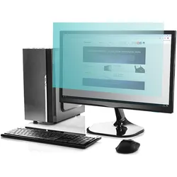 Qoltec Blaulichtfilter 23 8 16:9 Augenpflege Blendschutz Matt pro Monitor (23.82", 16:9), Monitor Schutzfolie
