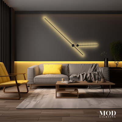 "Cadel   Minimalistic Wall Light   24"" / 3 Colors + Remote Dimming   MOD LIGHTING"