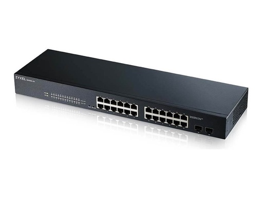 ZyXEL GS1900-24 - Switch - Smart - 24 x 10/100/1000 + 2 x Gigabit SFP (Uplink) (GS1900-24-EU0102F)