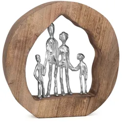 Moritz Skulptur Figur 29x7,5x28 cm Familie Bild Family Zusammenhalt Geschenk Dekoration
