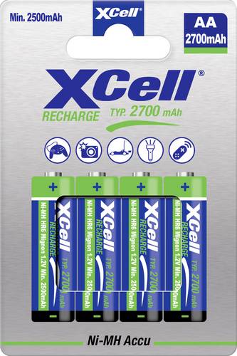 XCell X2700AA B4 Mignon (AA)-Akku NiMH 2700 mAh 1.2V 4St.